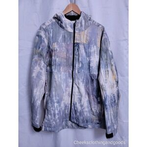 VRST Tie Dye Rain Jacket Mens size XXL Nylon Shell Full Zip with Hood $120
